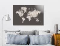 GRAPHIC ART Abstract World Map | rose gold & marble - Link CURIOOS