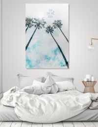 LINK - CURIOOS - Acrylic Glass Print - Idyllic palm trees enjoy every single moment